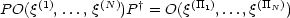 PO(q(1), ..., q(N))P† = O(q(TT1),...,q(TTN))
