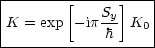 |--------[-----]----|
|            Sy-    |
|K = exp  -ip h  K0 |
--------------------
