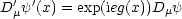 D'my'(x) = exp(ieg(x))Dmy
