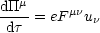 dTTm-     mn
 dt = eF  un
