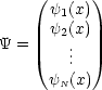     (      )
      y1(x)
Y =   y2(x)
        ...
      yN(x)
