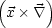 (x  \~/ )